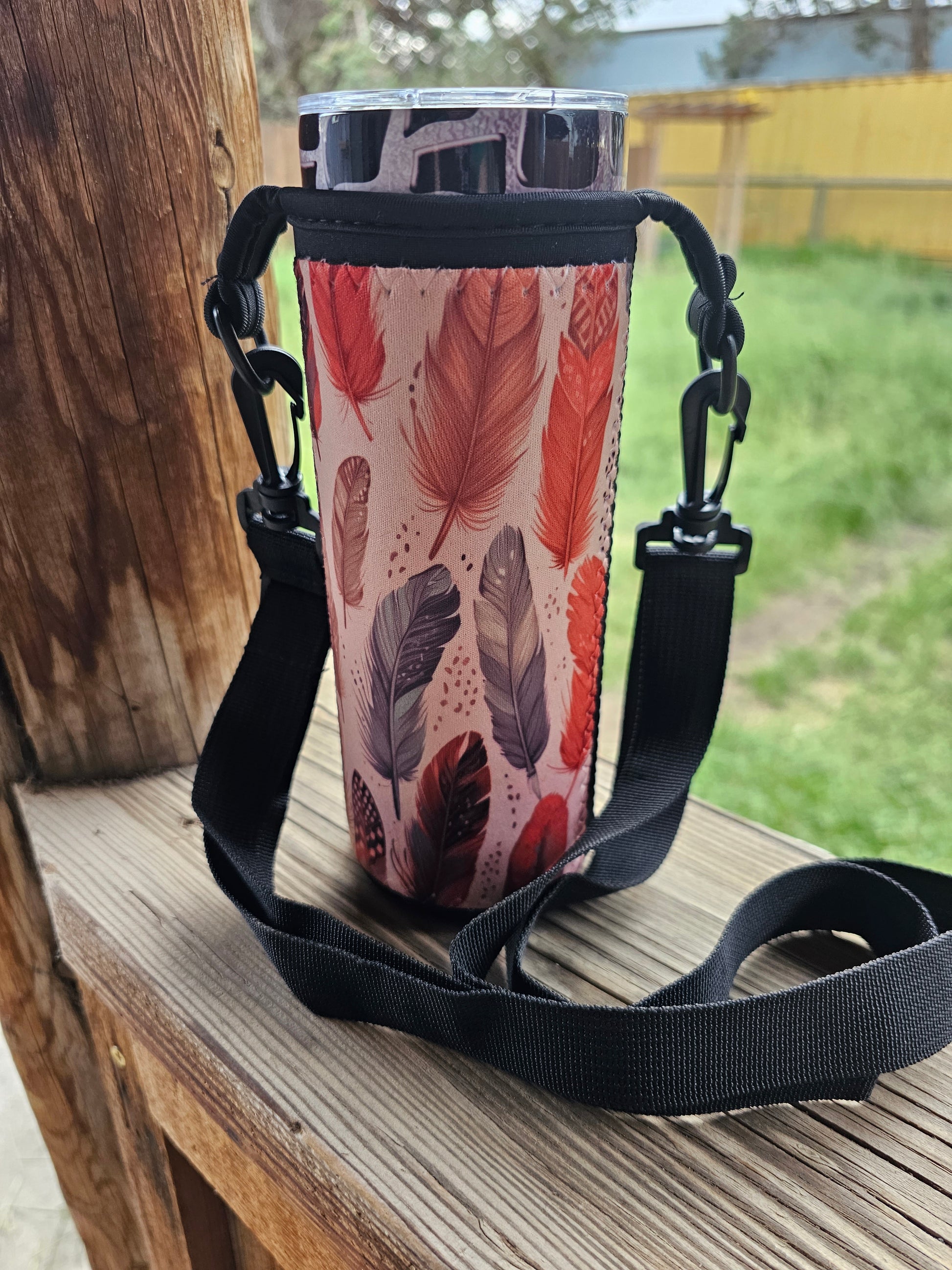 Fashion Frontier 40 oz tumbler holder with strap