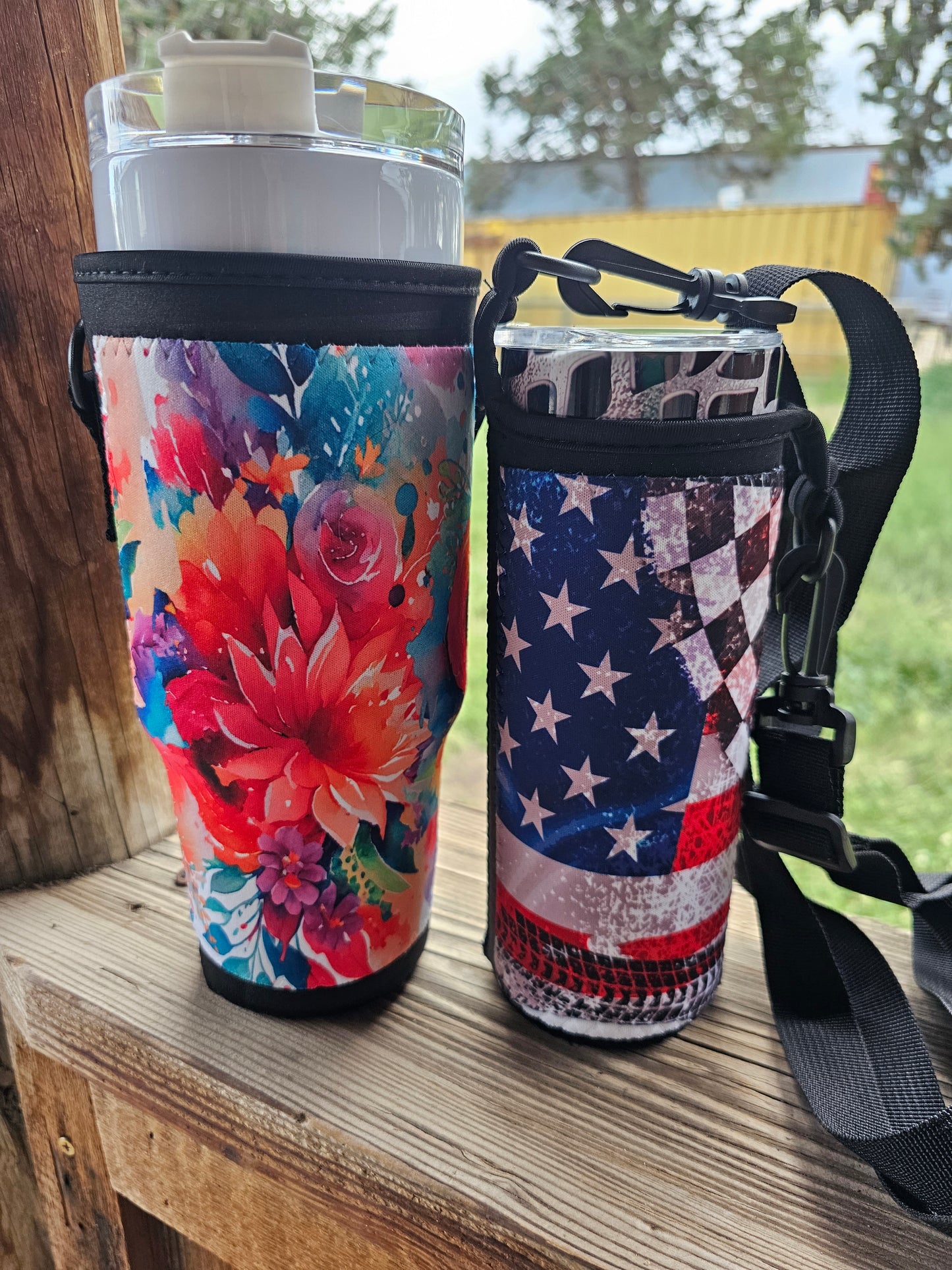 Tumbler Carrier | 20 oz and 40 oz | Sublimation Neoprene | Volume Pricing