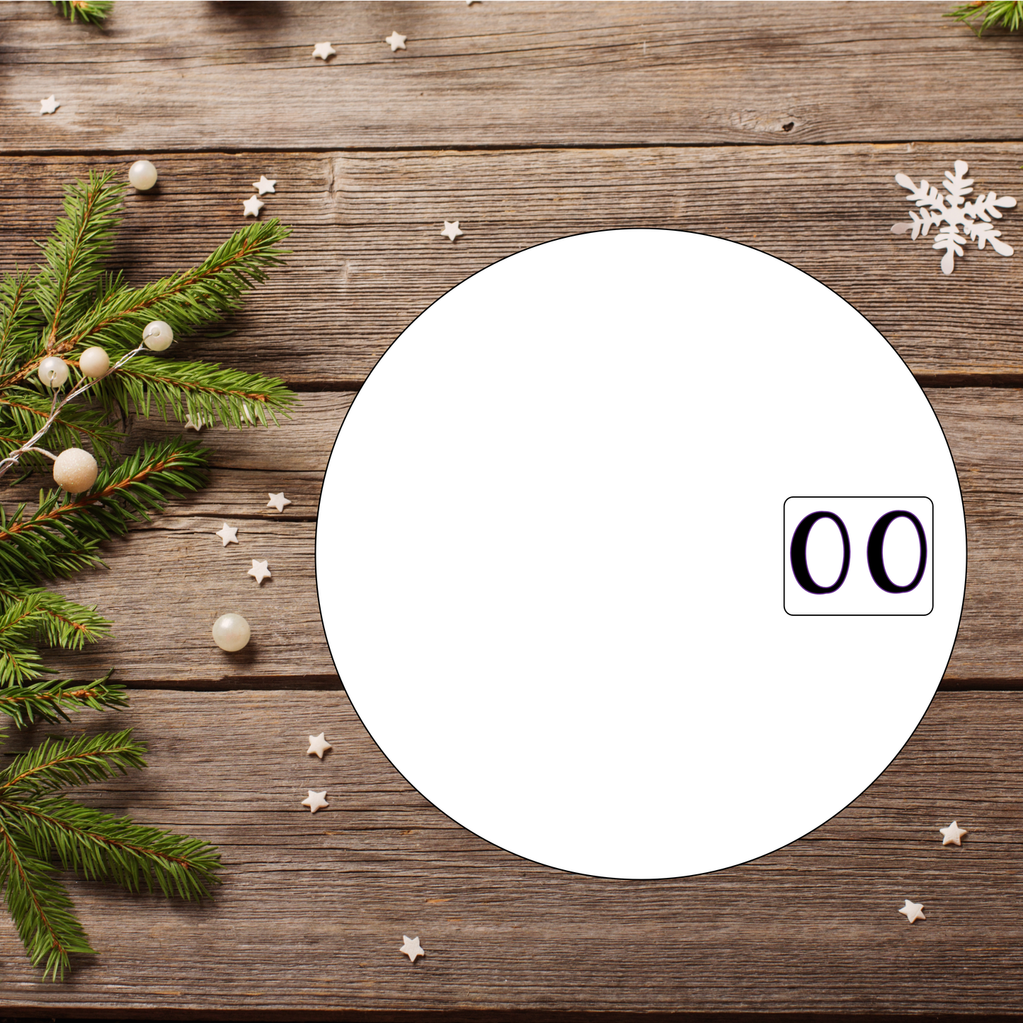 Christmas Countdown Kit | Triple Layer | Sublimation MDF | 9" Round *Made to Order*