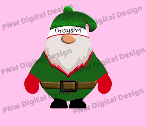 Elf Gnome Design | Digital Product | Made for PNW Ornament Blanks