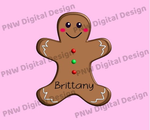 Gingerbread Design | Digital Product | Made for PNW Ornament Blanks