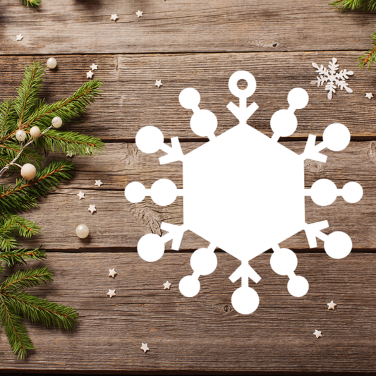 Snowflake | Christmas Ornament | Single Layer | Sublimation MDF *Made to Order*