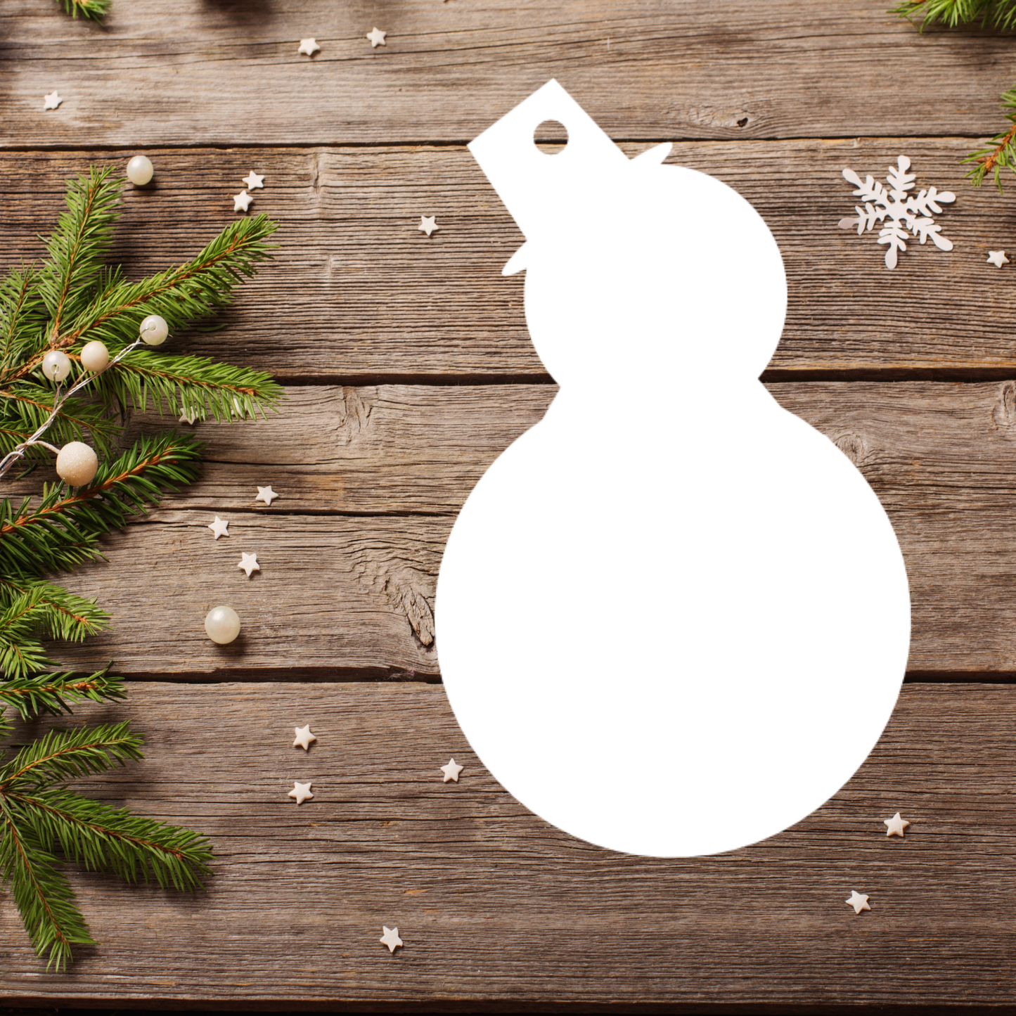 Snowman | Christmas Ornament | Single Layer | Sublimation MDF *Made to Order*