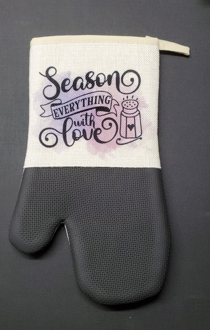 Oven Mitt | Double-Sided | Sublimation Linen