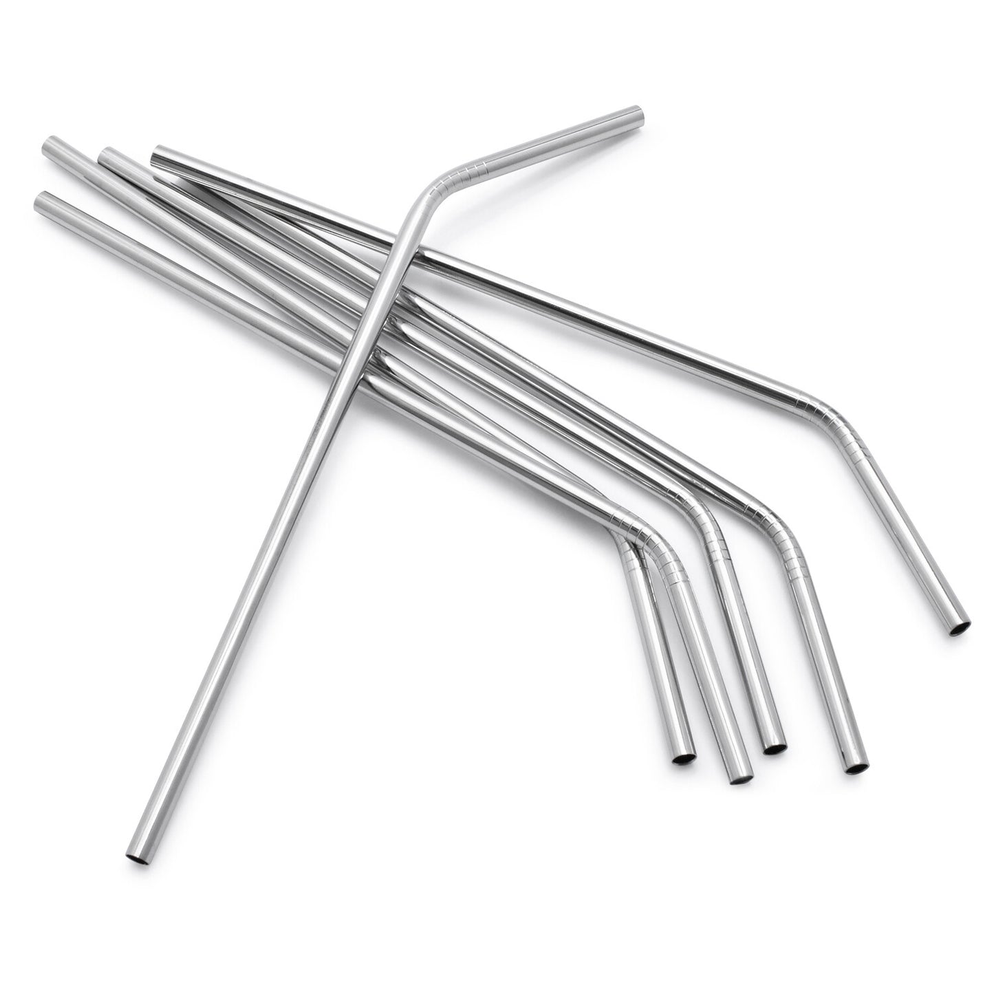 Metal Elbow Straws | 25 Pack